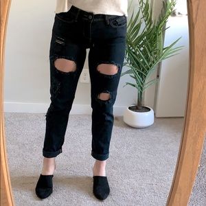Boyfriend Sneakpeek Black Jeans